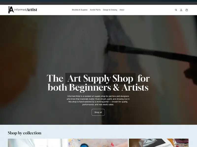 Art supplies for artists